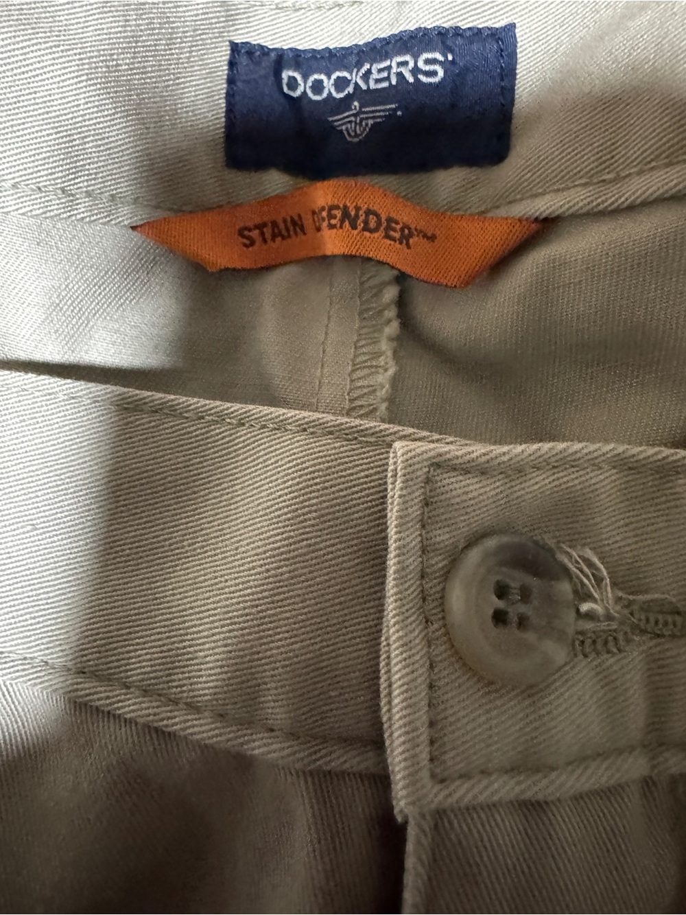 Dockers Men's Khaki Stain-Resistant Pants - Khaki Big and Tall